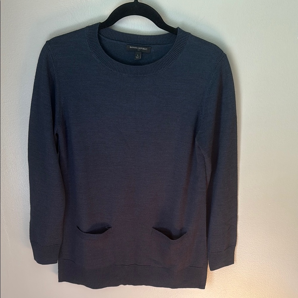 Banana Republic Factory Navy Crew Neck Sweater